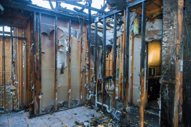 Professional Fire Damage Removal technician working in Pitman, NJ